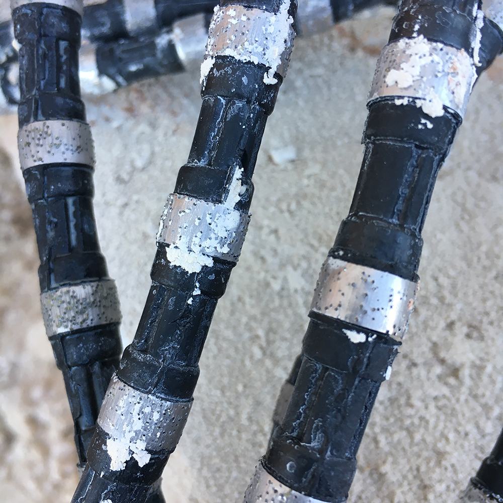 10.5mm Sintered Bead Diamond Wire Saw untuk Tambang Marmer